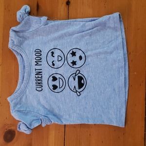 3/$10 - ONE Blue emoji t shirt for baby